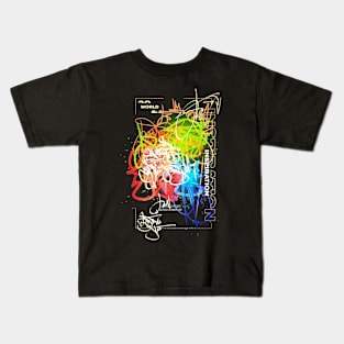 Neon graffiti poster Kids T-Shirt